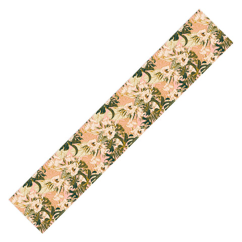 Marta Barragan Camarasa Flowering tropical pink bloom Table Runner