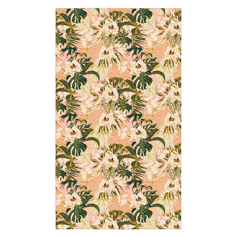 Marta Barragan Camarasa Flowering tropical pink bloom Tablecloth