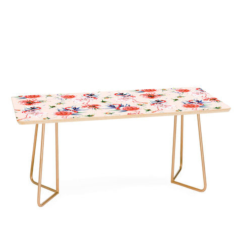 Marta Barragan Camarasa Flowery american flamingos Coffee Table