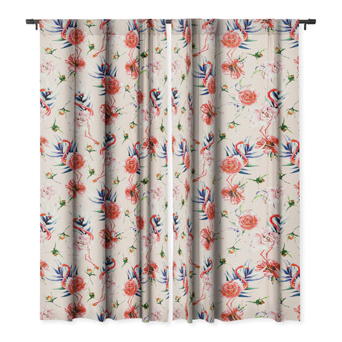 Marta Barragan Camarasa Flowery american flamingos Blackout Non Repeat