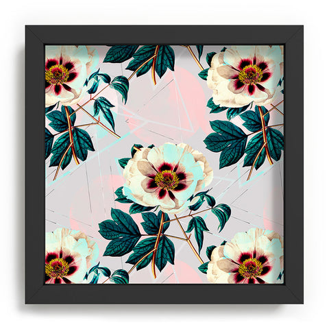 Marta Barragan Camarasa Flowery blooming with geometric Recessed Framing Square