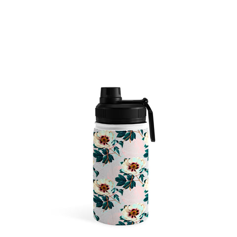 Marta Barragan Camarasa Flowery blooming with geometric Water Bottle