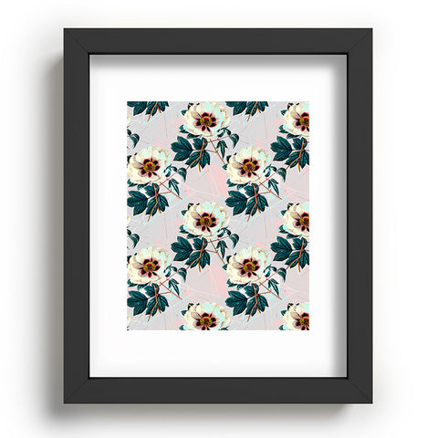 Marta Barragan Camarasa Flowery blooming with geometric Recessed Framing Rectangle