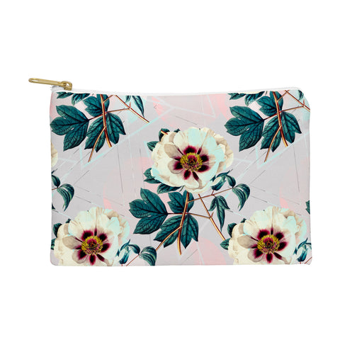 Marta Barragan Camarasa Flowery blooming with geometric Pouch