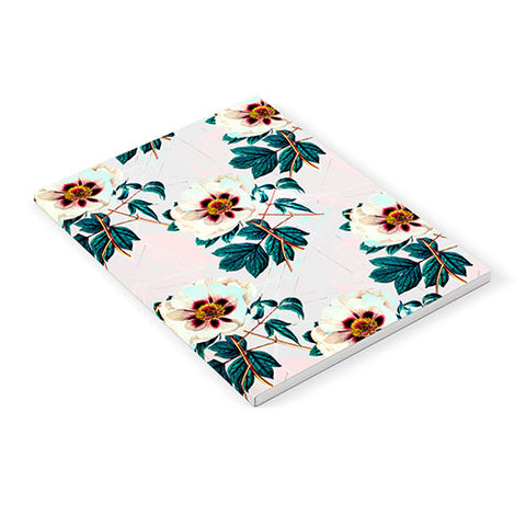 Marta Barragan Camarasa Flowery blooming with geometric Notebook