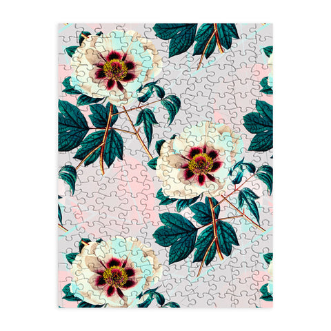 Marta Barragan Camarasa Flowery blooming with geometric Puzzle