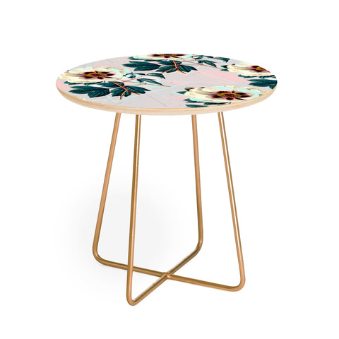 Marta Barragan Camarasa Flowery blooming with geometric Round Side Table