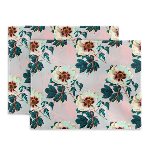 Marta Barragan Camarasa Flowery blooming with geometric Placemat