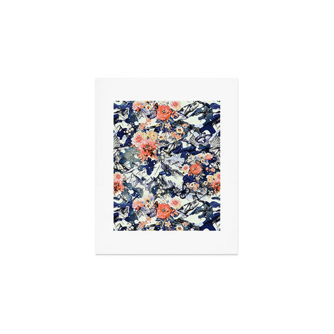 Marta Barragan Camarasa Flowery camo Art Print