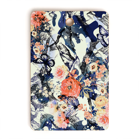 Marta Barragan Camarasa Flowery camo Cutting Board Rectangle