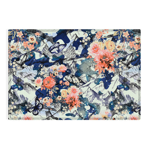Marta Barragan Camarasa Flowery camo Outdoor Rug