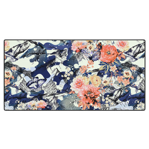 Marta Barragan Camarasa Flowery camo Desk Mat
