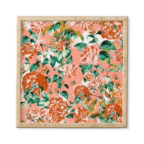 Marta Barragan Camarasa Flowery coral garden Framed Wall Art