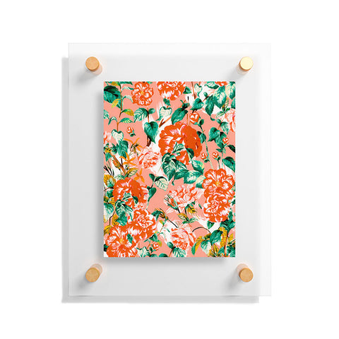 Marta Barragan Camarasa Flowery coral garden Floating Acrylic Print