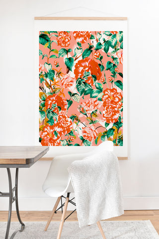 Marta Barragan Camarasa Flowery coral garden Art Print And Hanger