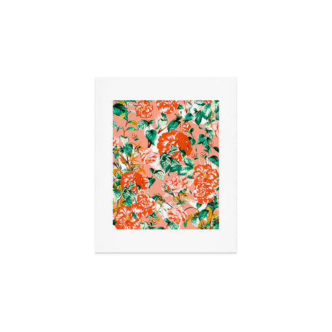 Marta Barragan Camarasa Flowery coral garden Art Print
