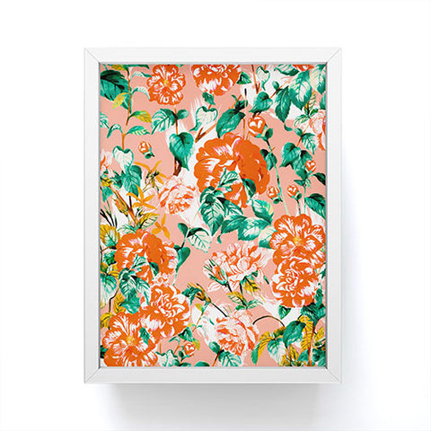 Marta Barragan Camarasa Flowery coral garden Framed Mini Art Print