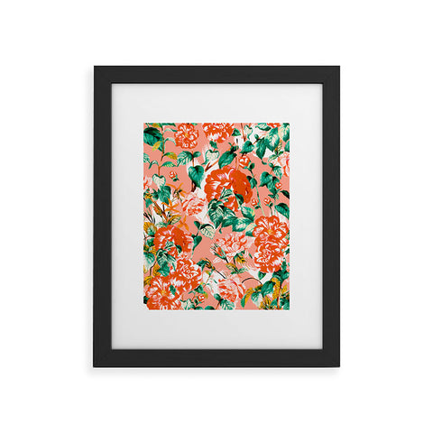 Marta Barragan Camarasa Flowery coral garden Framed Art Print