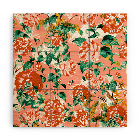 Marta Barragan Camarasa Flowery coral garden Wood Wall Mural