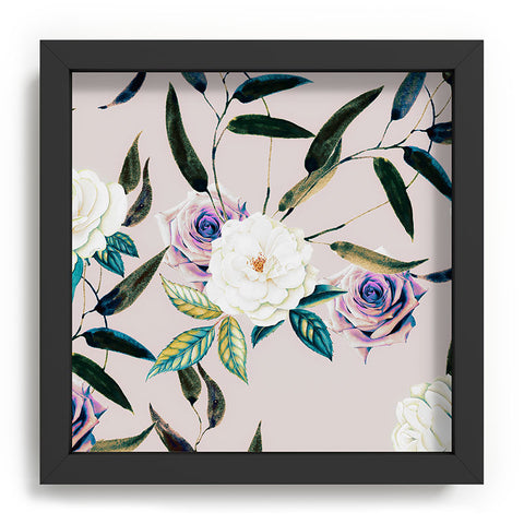 Marta Barragan Camarasa Flowery flowers pattern Recessed Framing Square