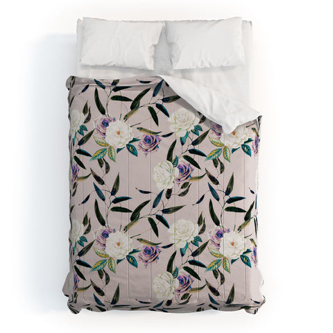 Marta Barragan Camarasa Flowery flowers pattern Comforter