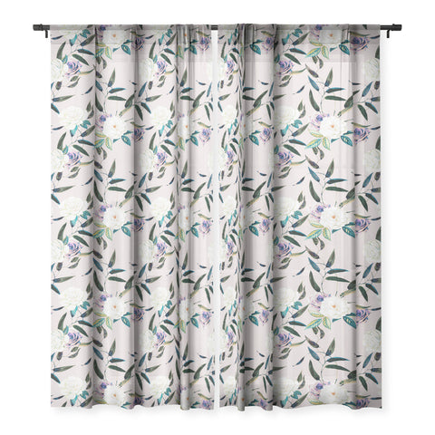 Marta Barragan Camarasa Flowery flowers pattern Sheer Non Repeat