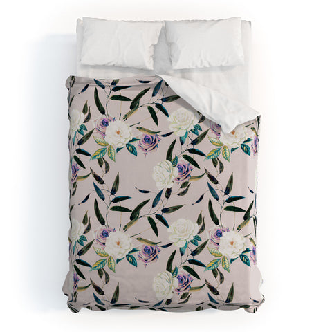 Marta Barragan Camarasa Flowery flowers pattern Duvet Cover