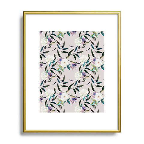 Marta Barragan Camarasa Flowery flowers pattern Metal Framed Art Print
