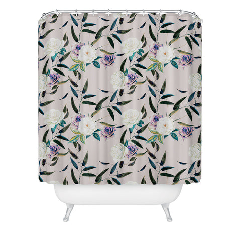 Marta Barragan Camarasa Flowery flowers pattern Shower Curtain