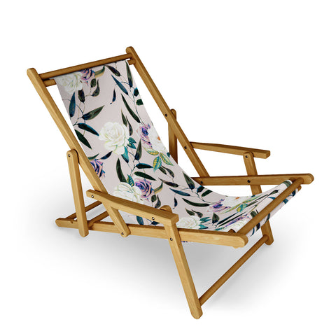 Marta Barragan Camarasa Flowery flowers pattern Sling Chair