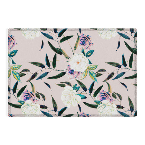 Marta Barragan Camarasa Flowery flowers pattern Outdoor Rug