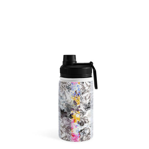 Marta Barragan Camarasa Flowery Fractal Water Bottle