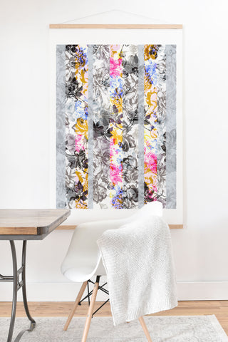 Marta Barragan Camarasa Flowery Fractal Art Print And Hanger