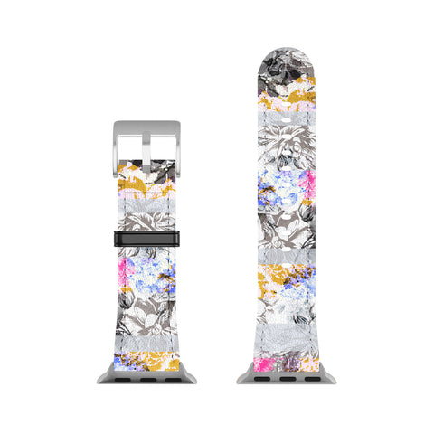 Marta Barragan Camarasa Flowery Fractal Apple Watch Band