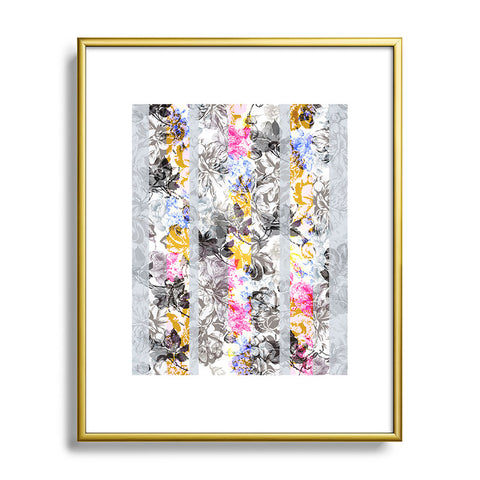 Marta Barragan Camarasa Flowery Fractal Metal Framed Art Print