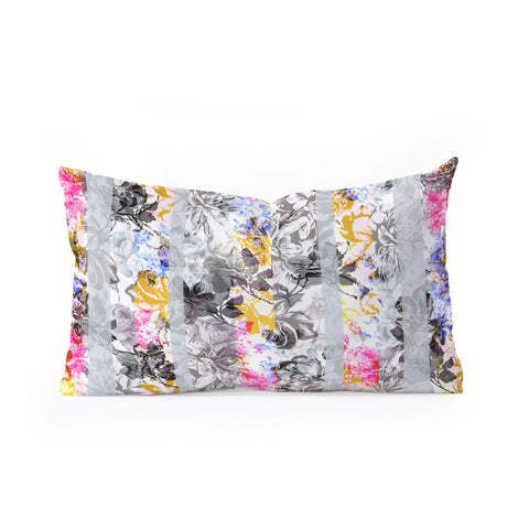 Marta Barragan Camarasa Flowery Fractal Oblong Throw Pillow