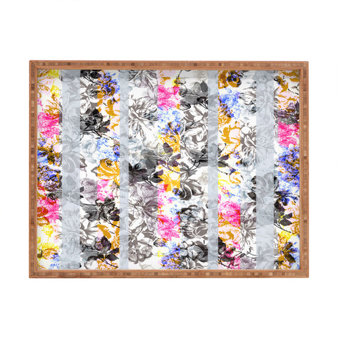 Marta Barragan Camarasa Flowery Fractal Rectangular Tray