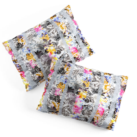 Marta Barragan Camarasa Flowery Fractal Pillow Shams