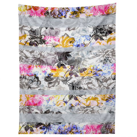 Marta Barragan Camarasa Flowery Fractal Tapestry