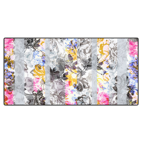 Marta Barragan Camarasa Flowery Fractal Desk Mat