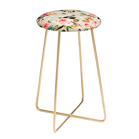 Marta Barragan Camarasa Flowery meadow bouquets Counter Stool