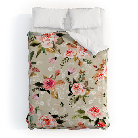 Marta Barragan Camarasa Flowery meadow bouquets Duvet Cover