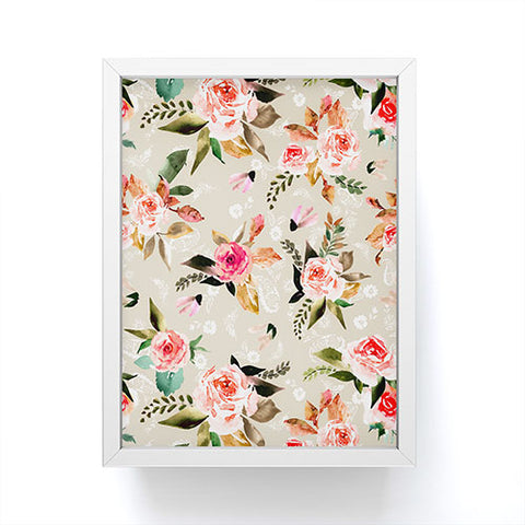 Marta Barragan Camarasa Flowery meadow bouquets Framed Mini Art Print