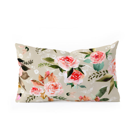Marta Barragan Camarasa Flowery meadow bouquets Oblong Throw Pillow