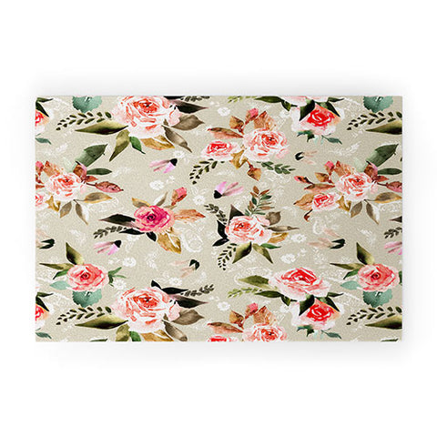 Marta Barragan Camarasa Flowery meadow bouquets Welcome Mat