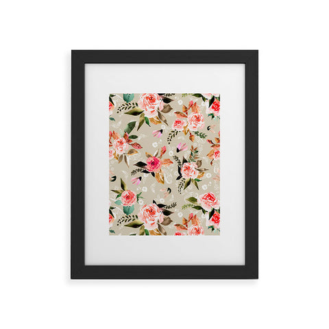 Marta Barragan Camarasa Flowery meadow bouquets Framed Art Print