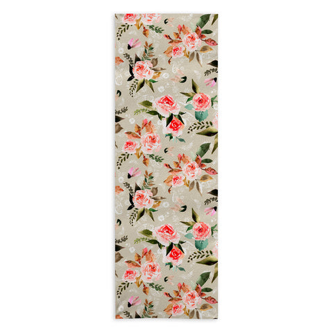 Marta Barragan Camarasa Flowery meadow bouquets Yoga Towel