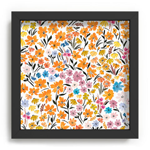 Marta Barragan Camarasa Flowery Meadow Colors Recessed Framing Square