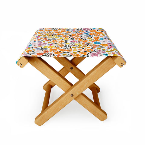 Marta Barragan Camarasa Flowery Meadow Colors Folding Stool