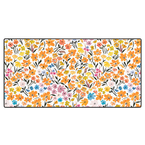 Marta Barragan Camarasa Flowery Meadow Colors Desk Mat